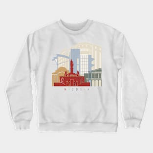 Nicosia skyline poster Crewneck Sweatshirt